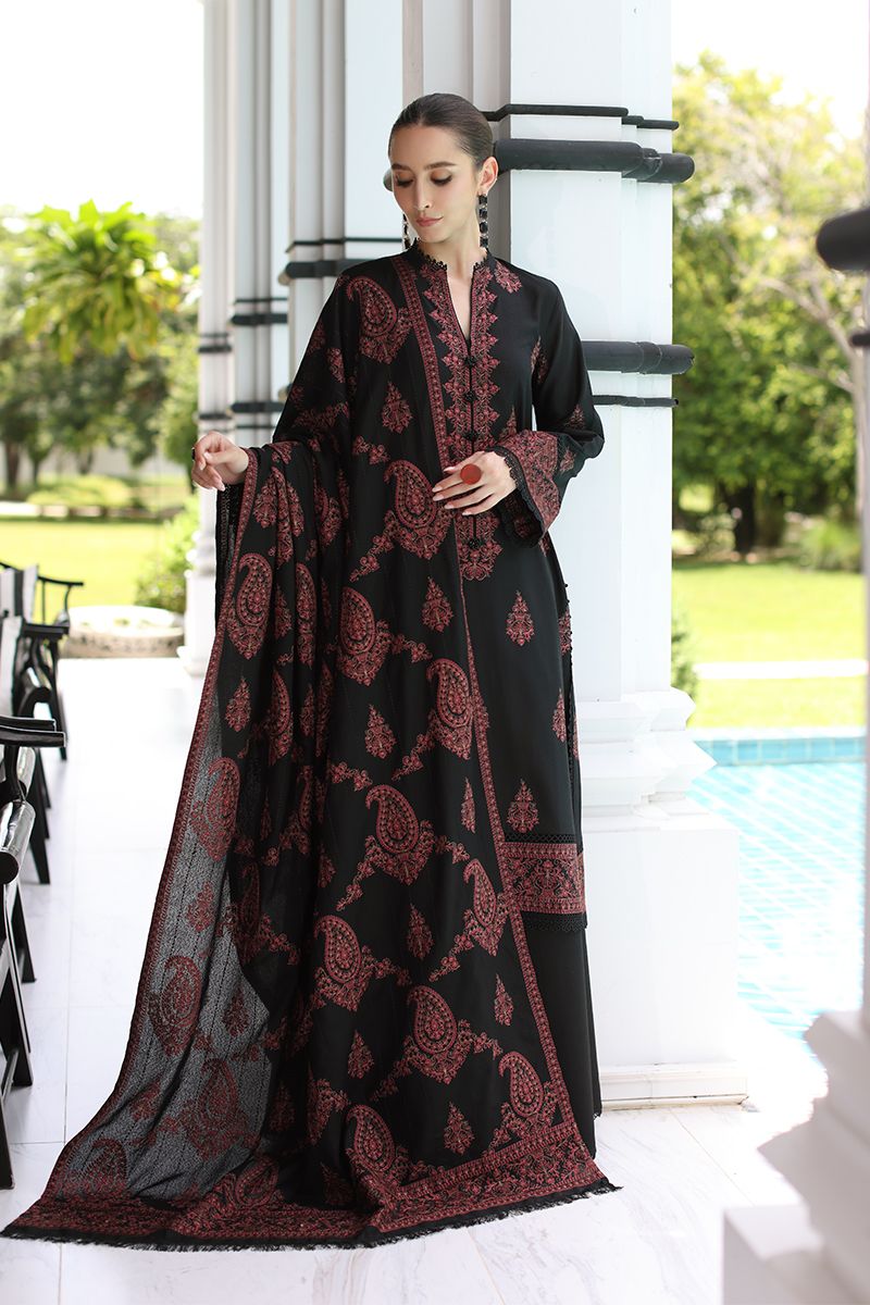BAREEZE KARANDI LUXURY SUIT BLACK