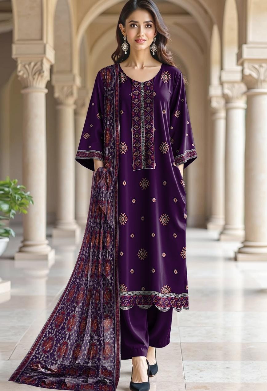 Bareeze DHANAK 3PC 1703
