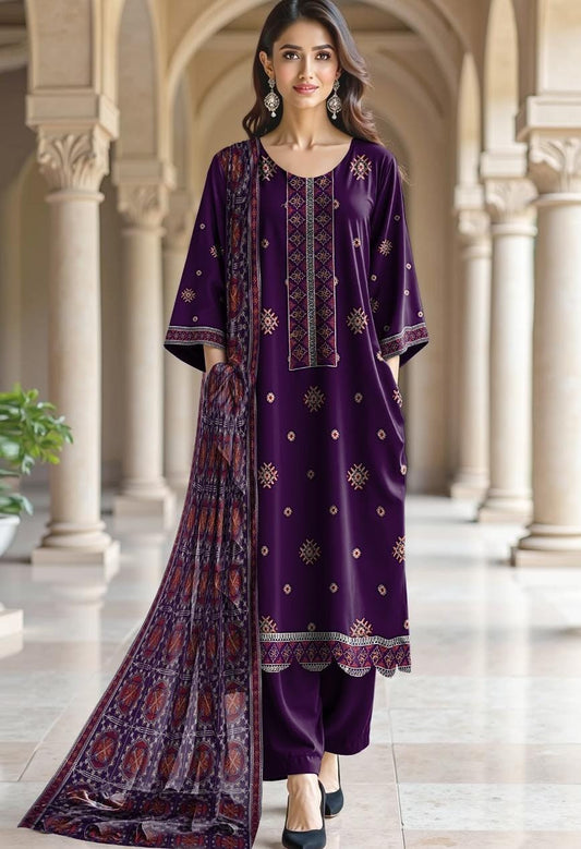 Bareeze DHANAK 3PC 1703