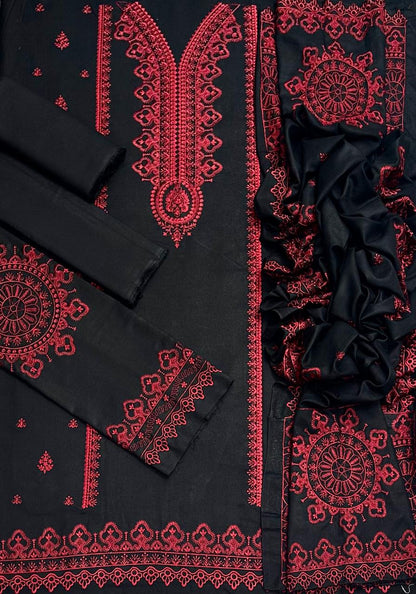 ANEELAS DHANAK 3PC BLACK 1758-1802