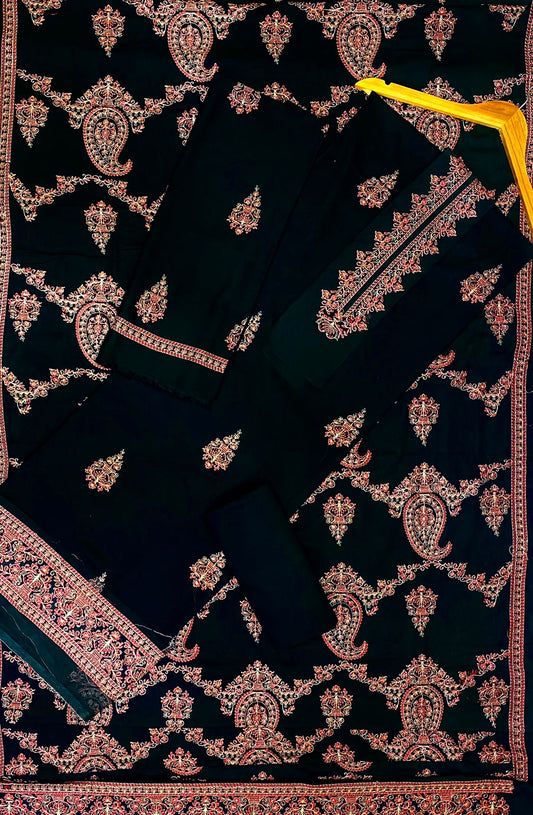 BAREEZE KARANDI LUXURY SUIT BLACK